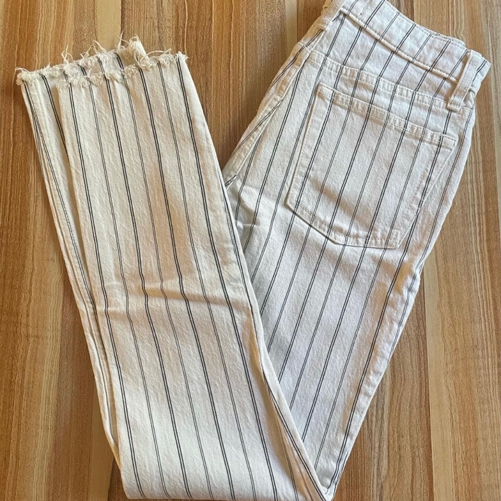Striped jeans